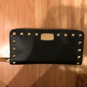 Michael Kors jet set studded wallet